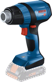 Pistola de calor inalámbrica Bosch GHG 18V-50 con indicador LED.