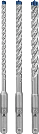 Juego de brocas para taladro percutor Bosch EXPERT SDS plus-7X, 3 piezas.