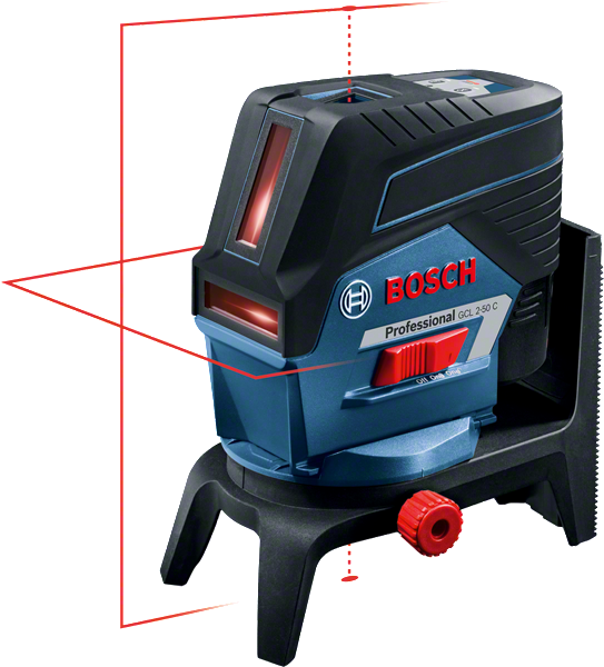 Herramienta de nivelación láser combinada Bosch GCL 2-50 C con alcance de 50 m.