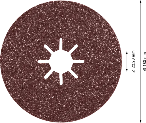 Disco de fibra cerámica Bosch EXPERT R781 Prisma 180 mm G36.