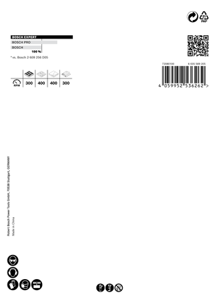 Sierra de corona para materiales de construcción Bosch Expert de 102 × 60 mm.