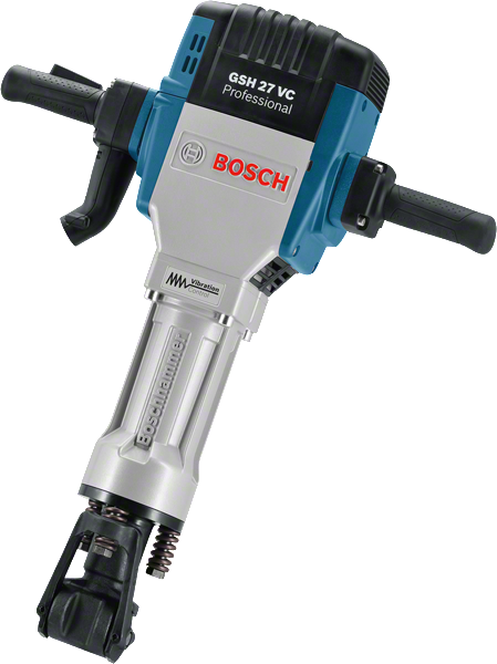 Martillo rompedor Bosch GSH 27 VC de alta energía de impacto.