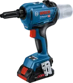 Pistola remachadora inalámbrica Bosch de 18 V.