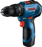 Taladro inalámbrico Bosch azul.