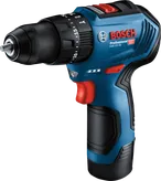 Taladro inalámbrico Bosch azul.