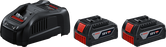 Kit de inicio Bosch GAL 1880 CV con 2 baterías de 18 V 4,0 Ah.