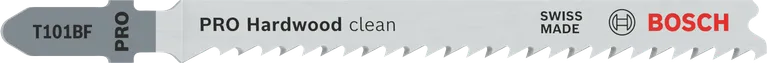 Hoja de sierra de calar Bosch PRO Hardwood clean T101BF para cortes finos.