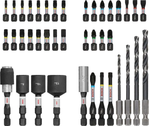 Bosch PRO Impact Metal Set 40 piezas, para taladrar metal.