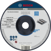 Disco abrasivo para metal Bosch PRO de 180 x 6 x 22,23 mm.
