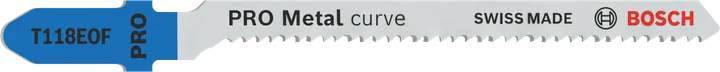 Hoja de sierra de calar Bosch PRO Metal curve T118EOF para corte de metal.