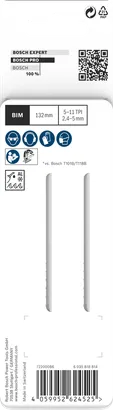 Hoja de sierra de calar Bosch PRO Multi Material T345XF 132 mm 2 uds.