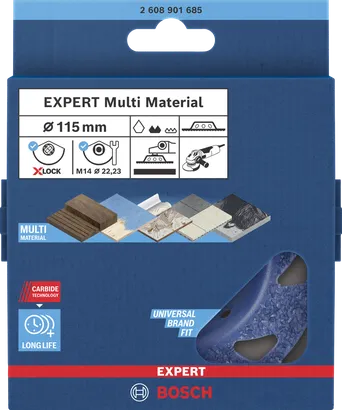 Cabezal de pulido multimaterial Bosch EXPERT de 115 mm.