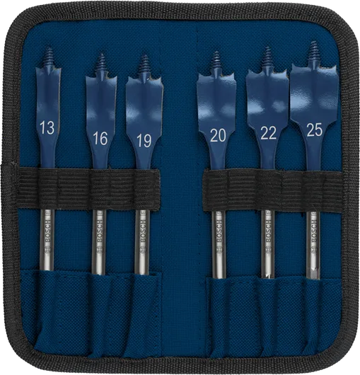 Juego de brocas de pala Bosch EXPERT Self Cut Speed, 6 tamaños.