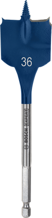 Broca de pala autocortante Bosch EXPERT de 36 mm.