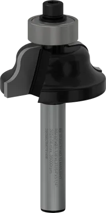 Broca para enrutador Bosch PRO Roman Ogee con vástago de 1/4 de pulgada.
