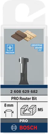 Broca de cerradura para fresadora Bosch PRO de 8 mm.
