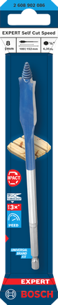 Broca plana Bosch EXPERT Self Cut Speed ​​de 8 x 152 mm.