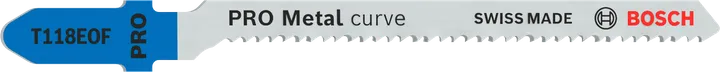 Hoja de sierra de calar Bosch PRO Metal curve T118EOF para metal.