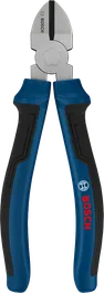 Alicates de corte diagonal Bosch de 160 mm con mangos multicomponente.