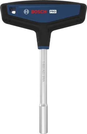 Destornillador con punta en T Bosch PRO con agarre ergonómico.