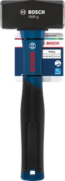 Martillo de carpintero Bosch de 1000 g con cabeza de acero al carbono.