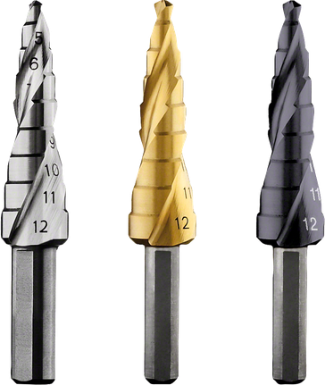 Bosch Stufenbohrer-Set, 9 Stufen zum Bohren in Metall.