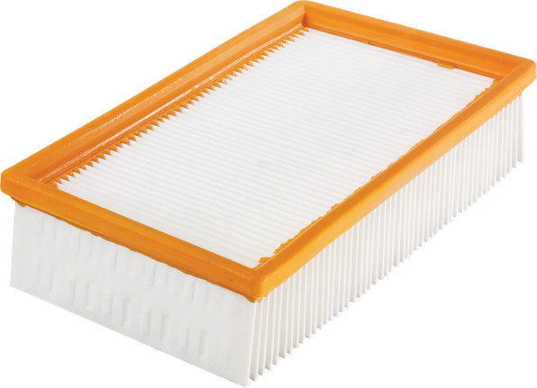 Rechteckiger Faltenflachfilter von Bosch zur Staubabsaugung.