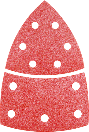 Bosch Delta-Schleifblatt mit Belüftungslöchern.