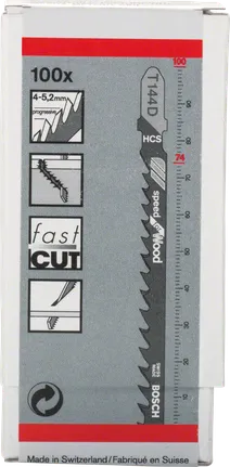 Bosch T144D Stichsägeblätter für schnelles Holzschneiden.