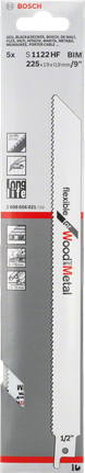Bosch Säbelsägeblatt 9″ für Holz und Metall.