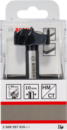 Bosch 40-mm-Forstnerbohrer für präzise Holzbohrungen.