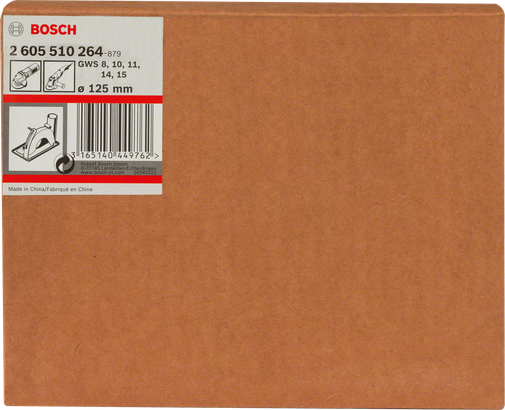 Bosch -Schneidführung mit Staubabsauganschluss.