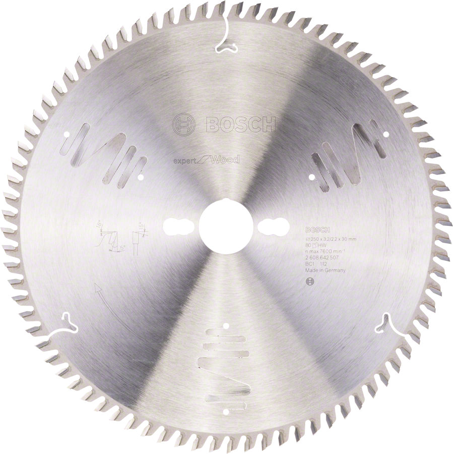 Bosch Expert for Wood Kreissägeblatt 250 mm 80 Zähne.