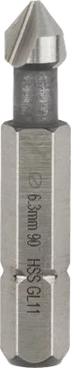 Bosch Senker-Bit 6,3 mm für präzise Lochkanten.
