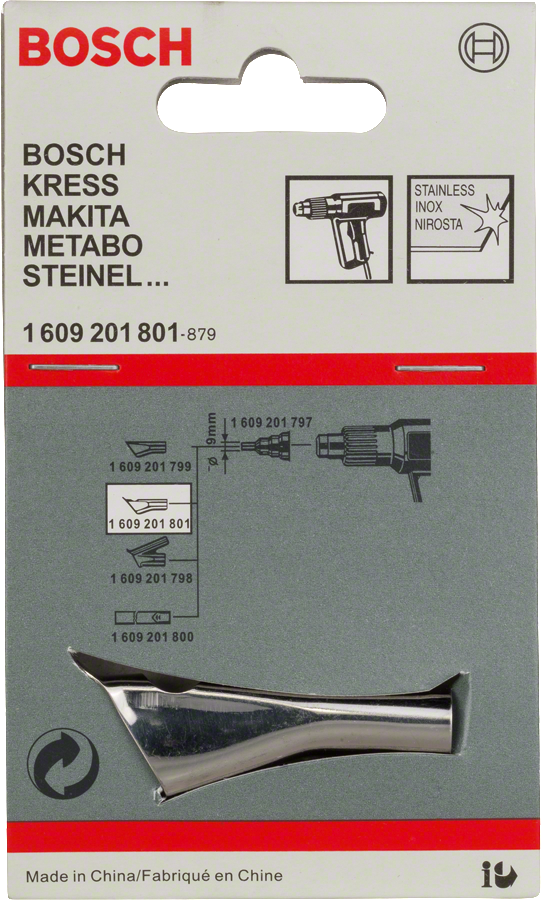 Bosch Schweißdüse 10 mm Durchmesser für Heißluftpistolen.