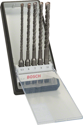 5-teiliges Robust Line SDS plus-5 Bohrerset von Bosch .