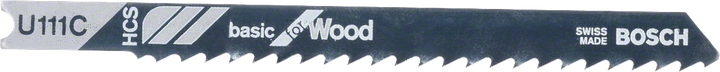 Bosch Stichsägeblatt U 111 C für Holz, geschränkt.