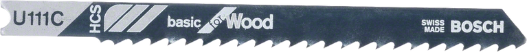 Bosch Stichsägeblatt U 111 C für Holz, geschränkt.