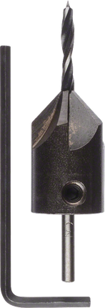 Bosch Holzbohrer mit 16mm Senker und Inbusschlüssel.