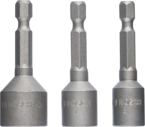 Bosch 3-teiliger Steckschlüsselsatz 8 10 13 mm.