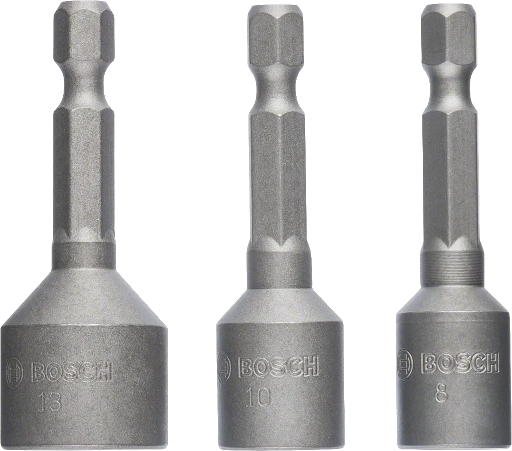Bosch 3-teiliger Steckschlüsselsatz 8 10 13 mm.