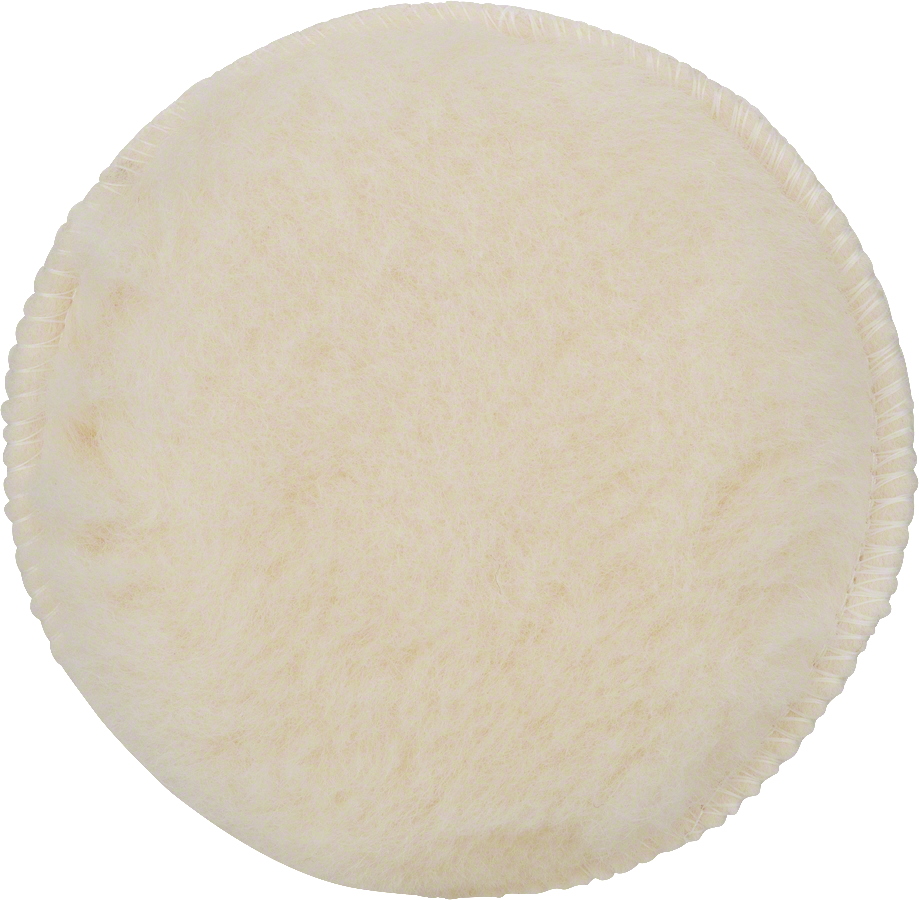 Bosch Polierpad mit weicher Wolloberfläche.