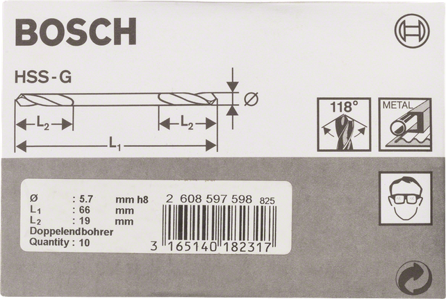 Bosch Doppelbohrer.