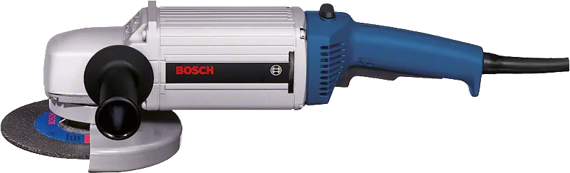 Bosch Winkelschleifer mit Seitenhandgriff.