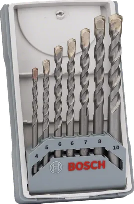 Bosch 7-teiliges CYL-3 Betonbohrer-Set im Koffer.