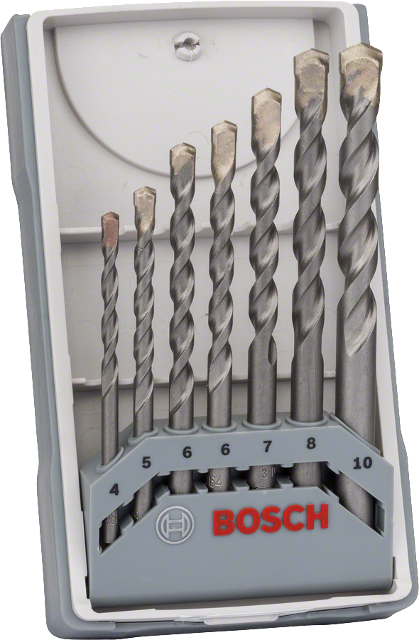 Bosch 7-teiliges CYL-3 Betonbohrer-Set im Koffer.