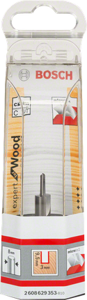 Bosch Expert 3-mm-Fräser für Holz für saubere Schnitte.