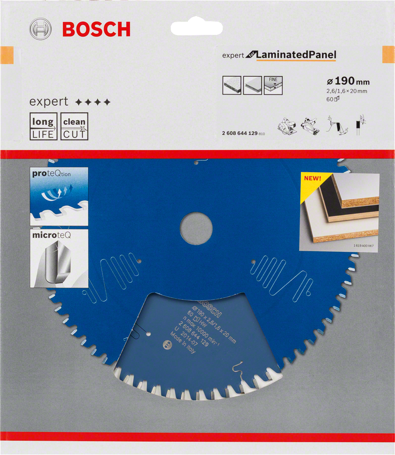 Bosch Expert Kreissägeblatt für Laminatplatten 190 mm.