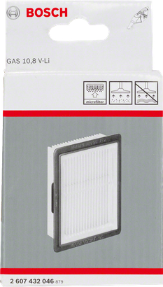 Bosch Faltenbalgfilter GAS 10,8 V-LI.
