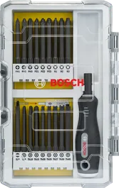 Bosch 32-teiliges Schraubendreher-Bit- und Ratschenset.